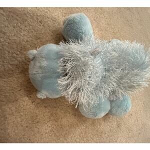Ganz Webkinz blue hippo plush vintage retired tinsel mane